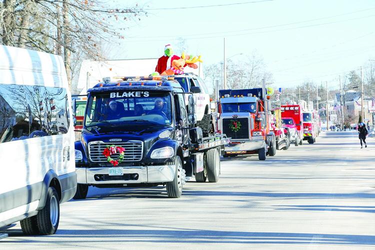 12-14-24 Christmas Parade semi-wide trucks