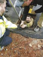 Ducky ending to draining situation in Center Conway