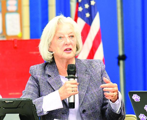 Bartlett School Meeting - School attorney Barbara Loughman