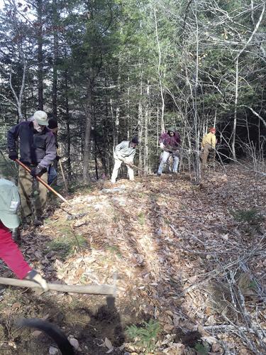 Wheel Fun - volunteers clear new trail