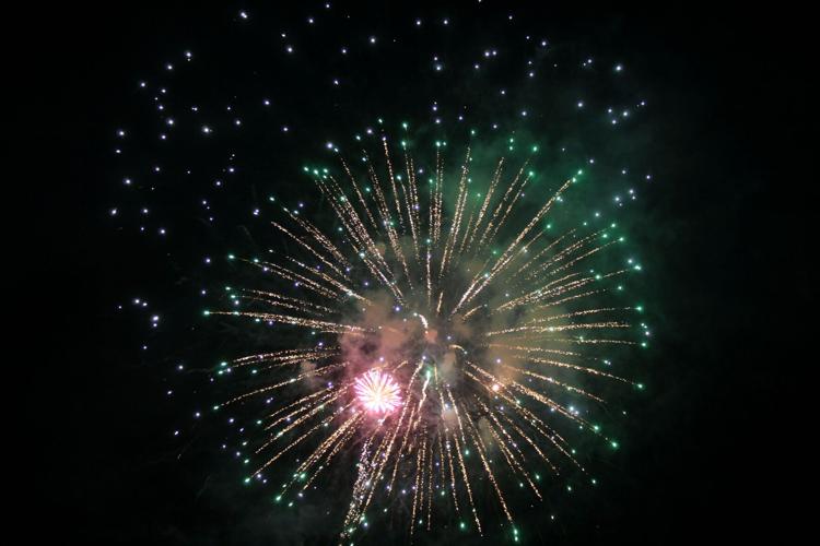 Multicolors burst from the 2026 Fourth of July fireworks