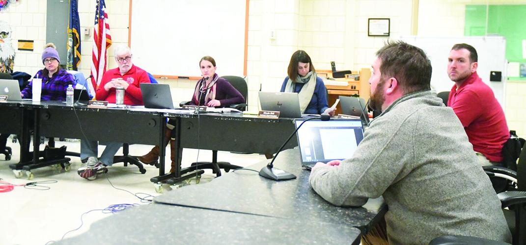 Conway School Board - high school restructuring - Kevin Carpenter with school board