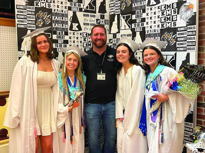 KHS Graduation - Senior Walk - Carpenter four seniors