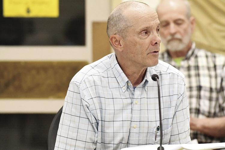 Conway School Board - heating - Shawn Bergeron talking