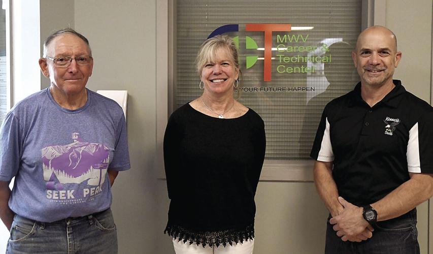 Eastern Slope Aviation Academy - Ed Bergeron with Virginia Schrader and Joe Riddensdale