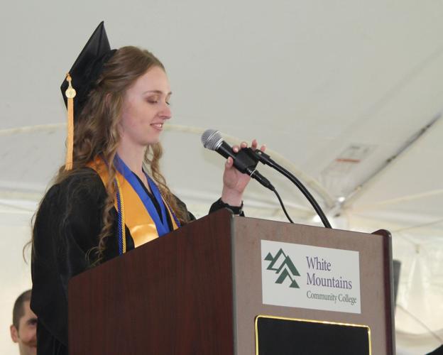 Alyssa Delafontaine spoke to her fellow WMCC graduates