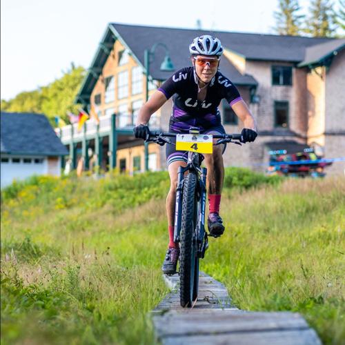 Number one solo female Jessica Nankman making those skinny bridges look easy.