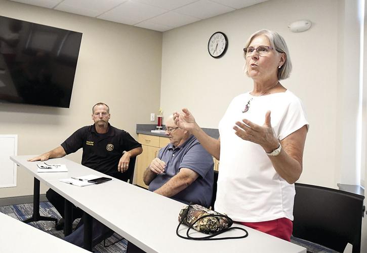 North Conway Fire Chief - Suzanne Nelson and Chad McCarthy with Tim Anderson