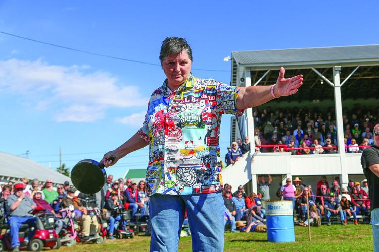 10-05-26 Fryeburg Fair skillet showing shirt