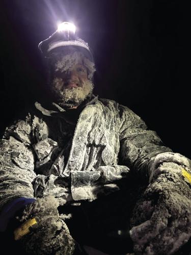 frost-covered snowmaker