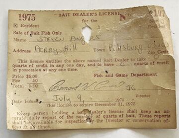 8-14-2021 North Country Angling-Bait Dealer's License