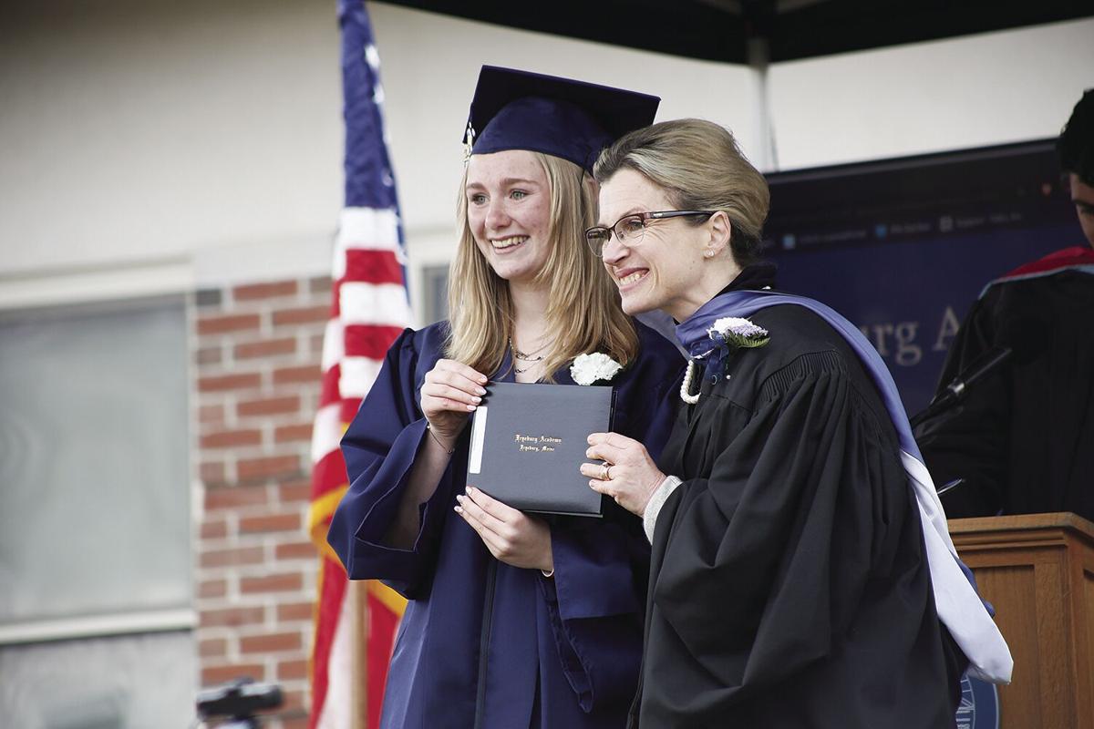 05-29-21 Fryeburg graduation receiving diploma Eastman