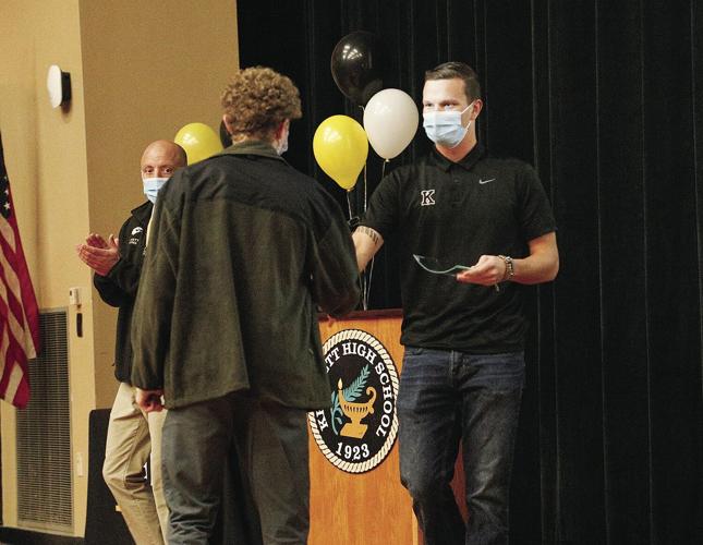 11-15-21 KHS Sports Awards clark shaking hands