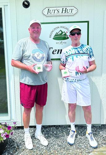 Bridgton Highlands Tennis - John Waldie  and Dave Chaffee - winn