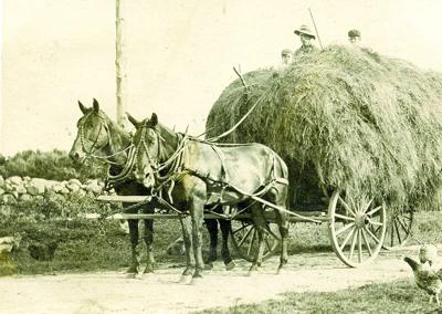 CL w40 lovell historical society program Hay Wagon Photo