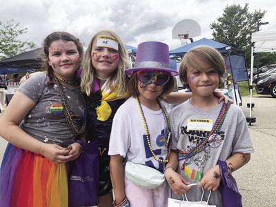group of kids at Pride Festival