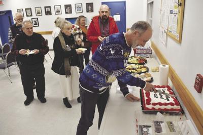 Conway Village Cake cut