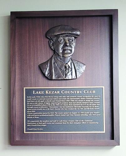 Golf Column - Lake Kezar - Donald Ross plaque