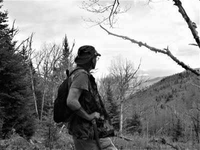 Michael Eastman listening for the sounds of the Shyman