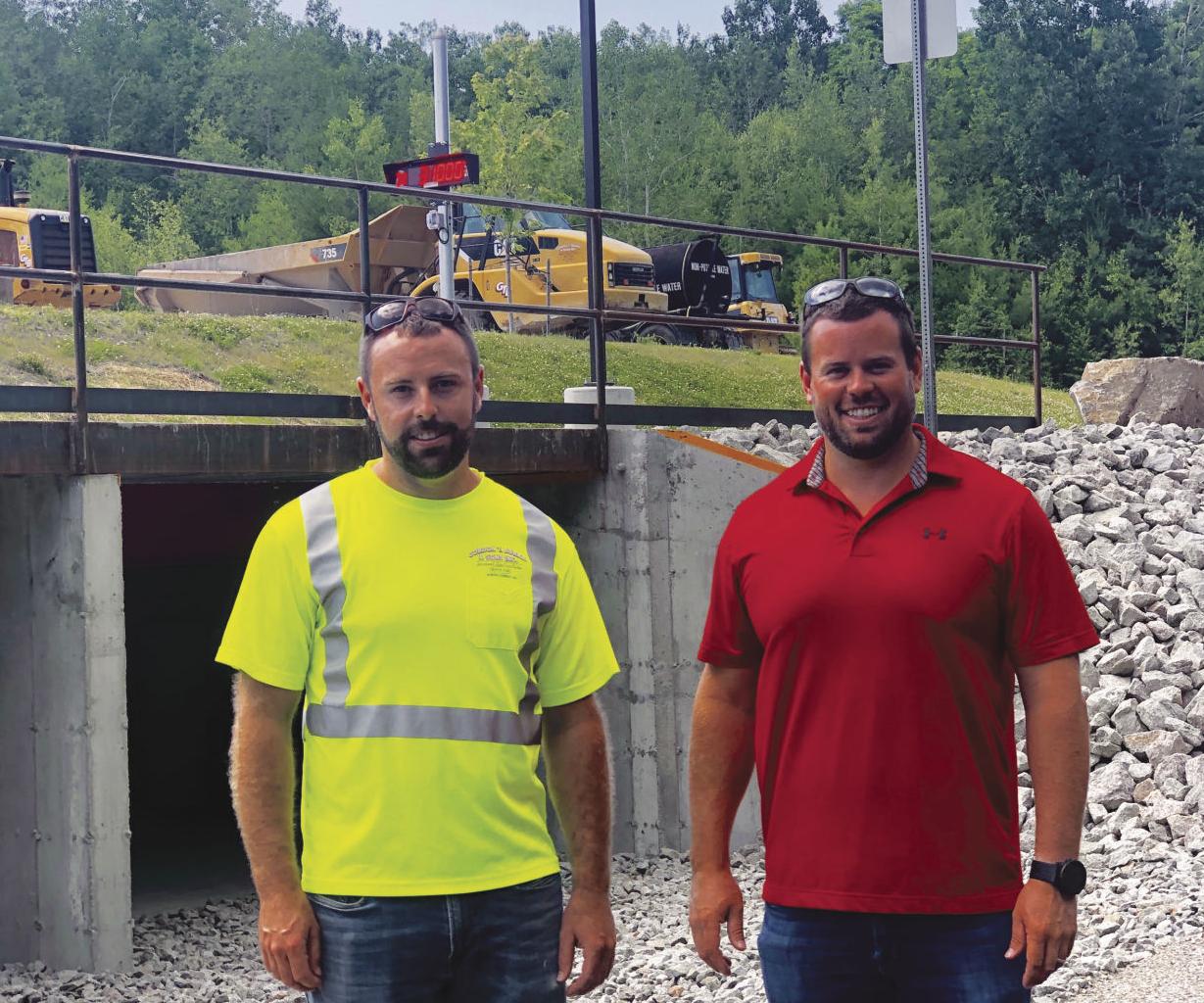 Jeff Burke and Tom Burke at Burke Quarry