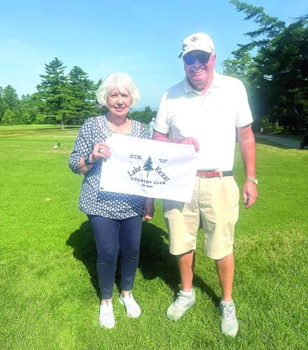 Golf Column - Lake Kezar - Jim Stone hole-in-one flag