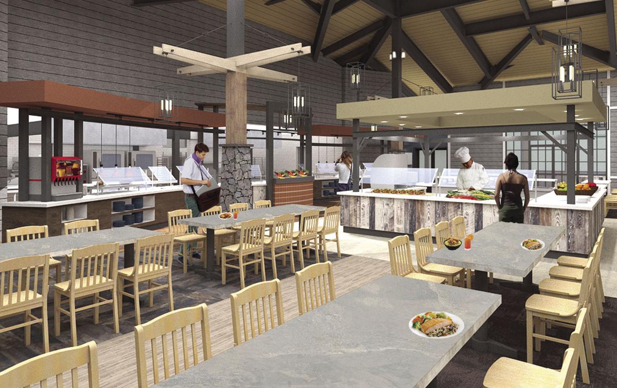 Fryeburg Academy Groundbreaking For Dining Hall Is Oct 12 Local This Computer Graphic Envisions The Interior Of New Dining Hall And Student Center Soon To Be Built At Fryeburg Academy Courtesy Connor Architecture
