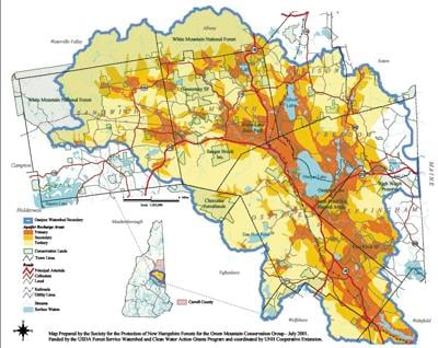 Ossipee Aquifer Map