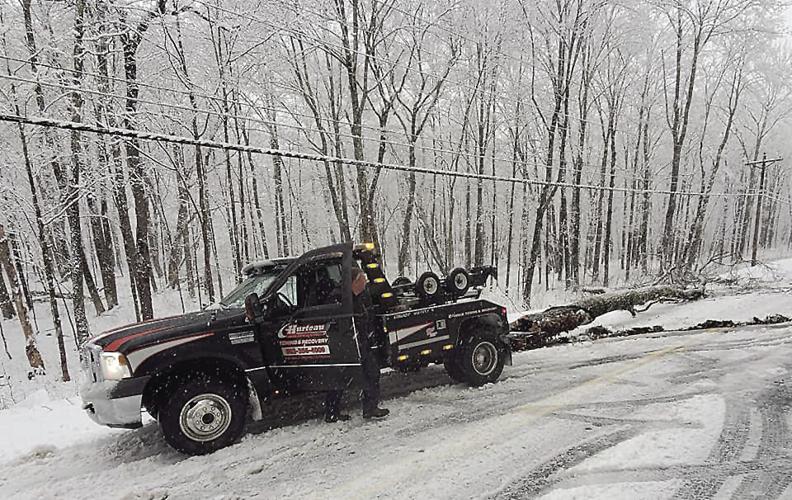 Hurteau towing moves tree