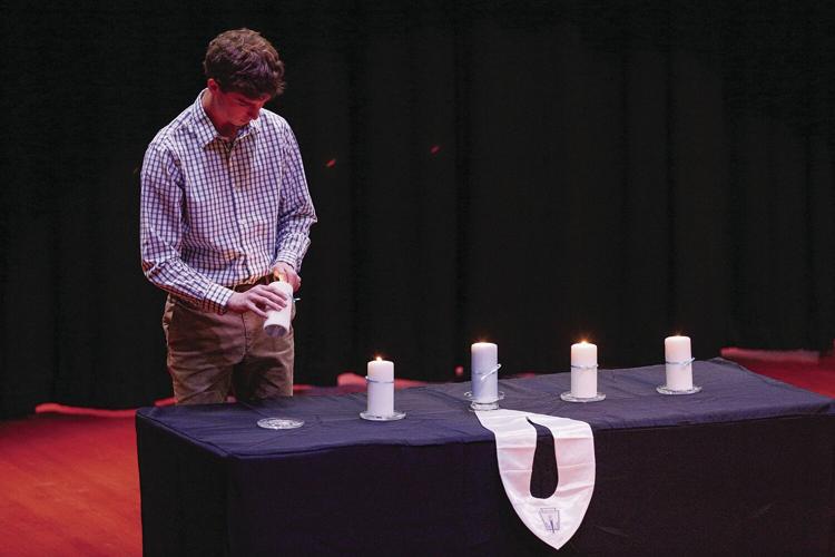 10-27-22 KHS NHS lighting candles badger