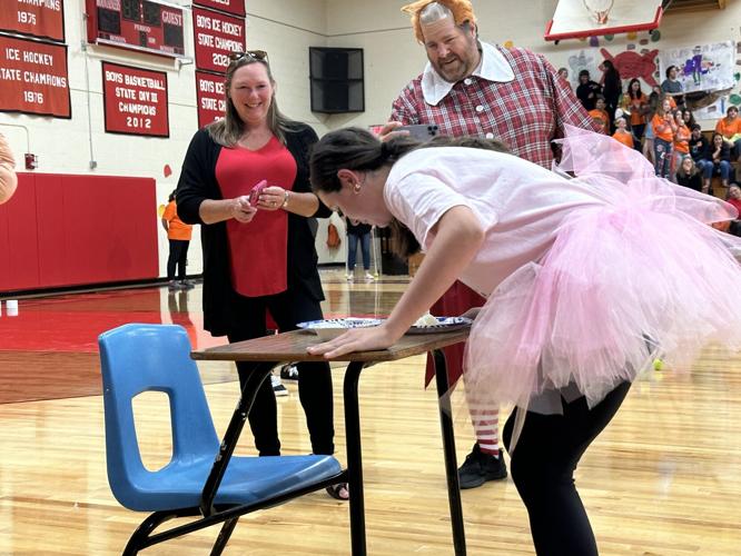 Games at the Homecoming Pep Rally