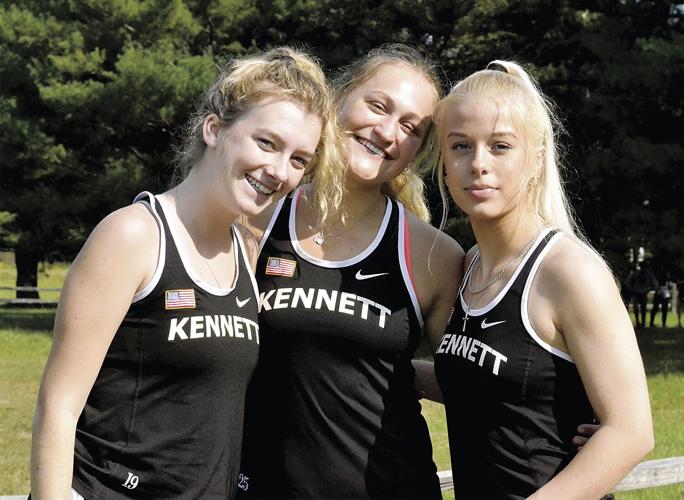 KHS Girls XC - McKayla Dockham, Lauren Violette and Kaylee McLellan