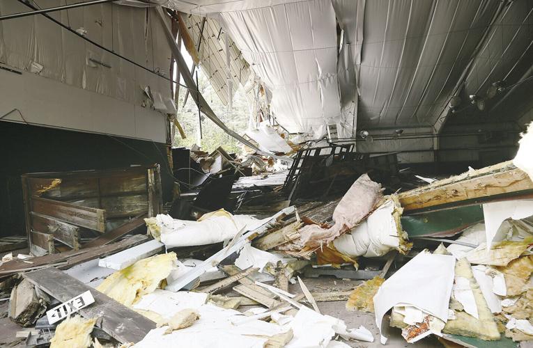 05-18-21 Artist Falls Demo interior piles horizontal