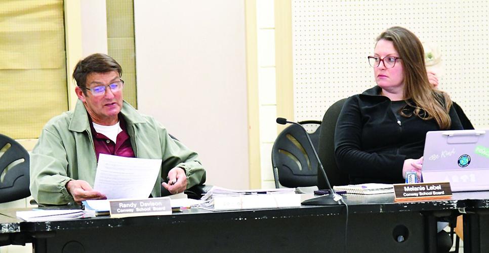 Conway School Board - tuition negotiations - Randy Davison and Melanie Lebel