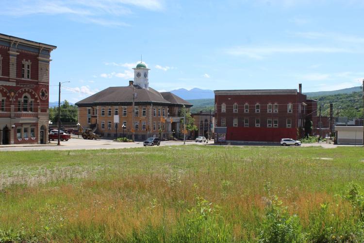 BIDPA lot with City Hall in view