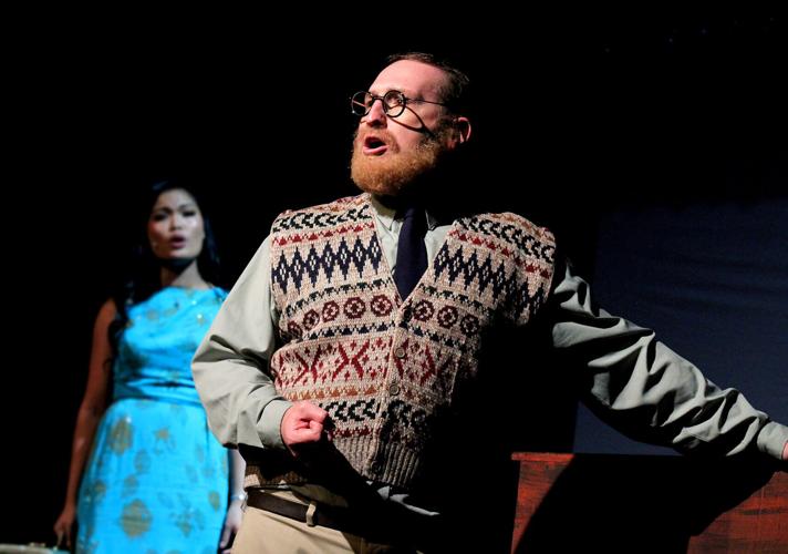 Ethan Paulini as Ed Kleban and Reanne Acasio as Sophie in Weathervane Theatre's production of 'A Class Act'