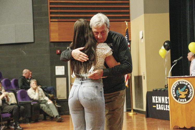 03-12-24 Winter Sports Awards track hug