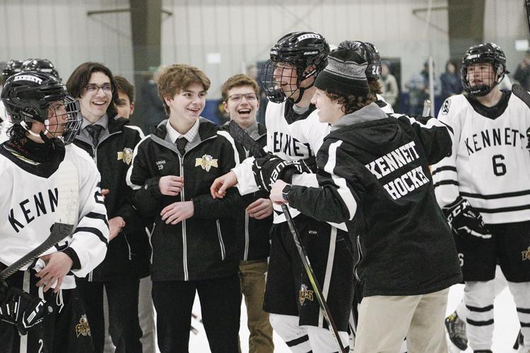 12-28-23 Peter Hall Hockey celebrating with lopashanski