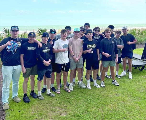 KHS baseball - Myrtle beach - 2025 team at the beach