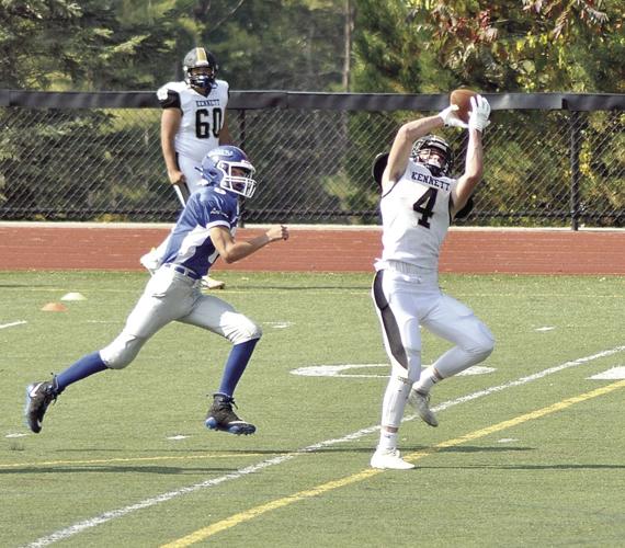 KHS football opener - Cole Salyards catch