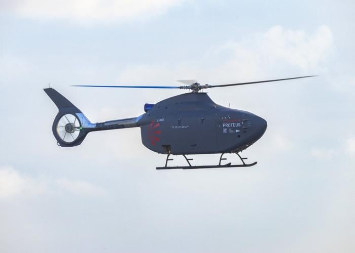 UK aviation history as first full-size autonomous helicopter takes flight