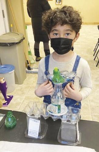 recycled plastic art class
