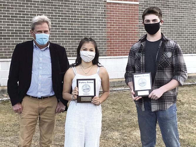 FA Winter Sports Awards - Kevin McDonald with Livia Devries and Padric McGrath