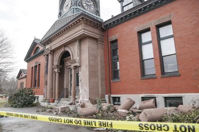 03-31-22 Library Damage medium from right