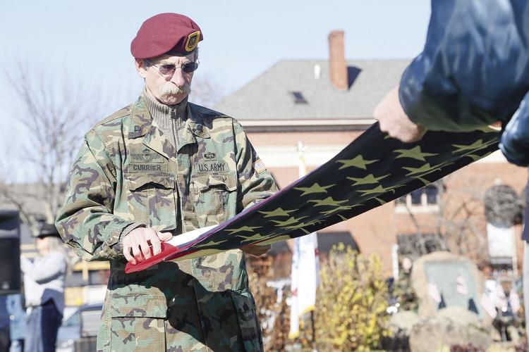 11-11-23 Vets Day Ceremony folding flag medium