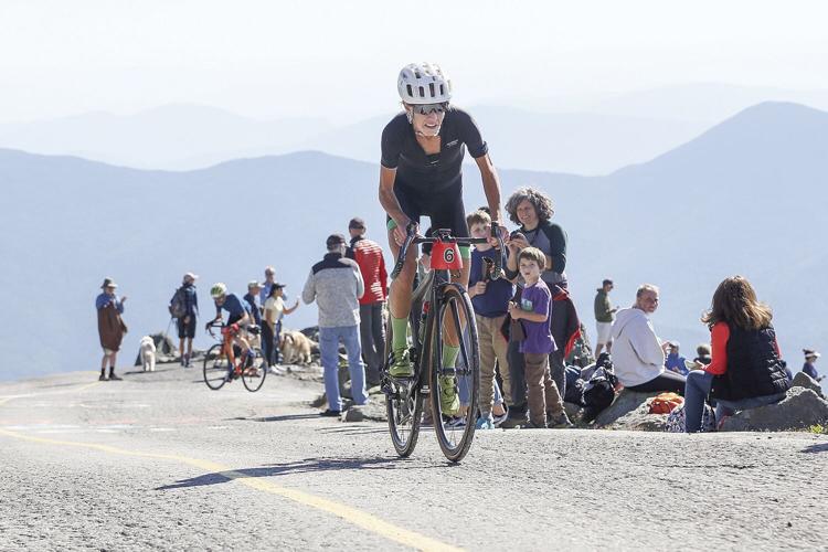 08-20-22 Hillclimb top woman nelson nearing finish