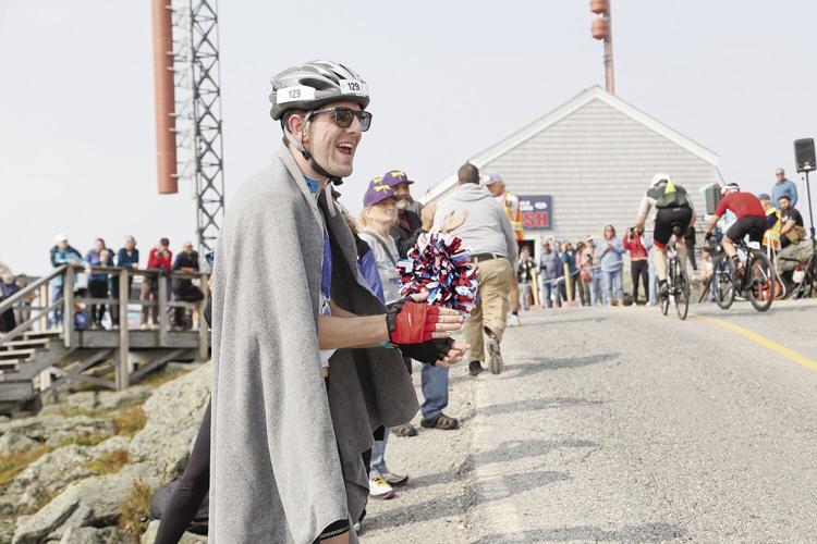 08-17-24 Bicycle Hillclimb cheering fellow cyclists