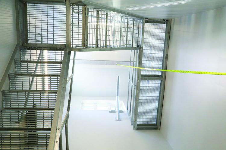 04-21-26 Jackson Fire Station looking up hose tower