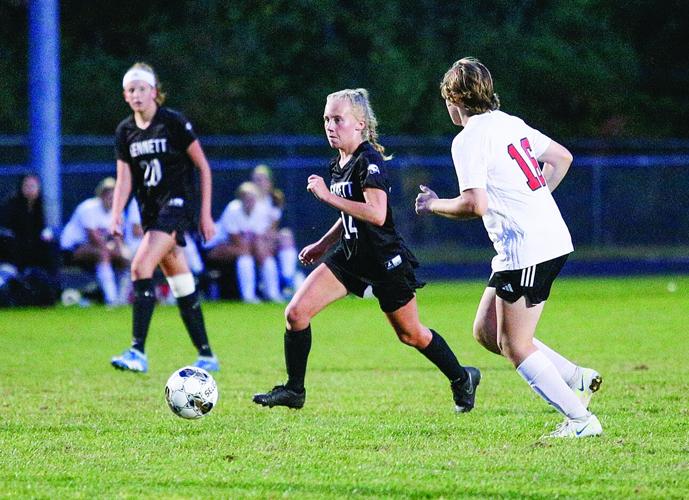KHS Girls Soccer - Letty Zipf dribbles