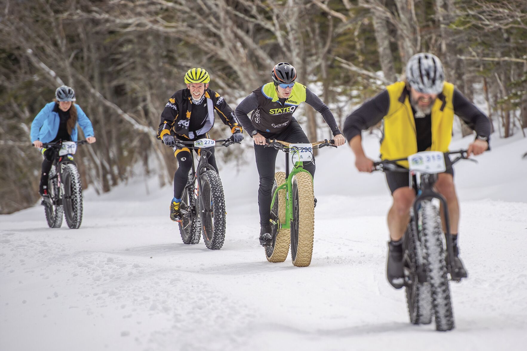 ski shoe and fat bike to the clouds