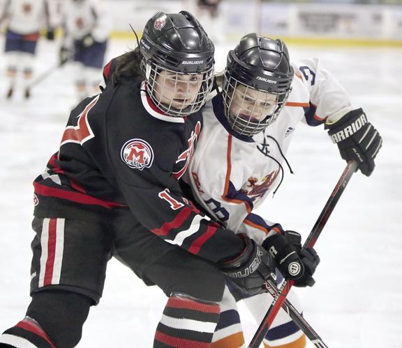 Berlin-Gorham-Kennett girls hockey - Tessa Capozzoli good shot